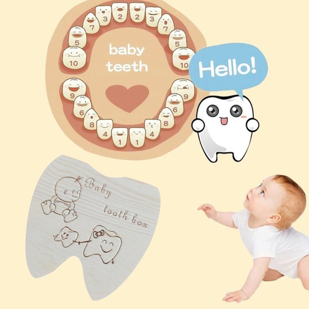 Cheap Baby Tooth Boxs Wooden Milk Teeth Organizers StorageBoys Save Souvenir Cases M6U9 Joom