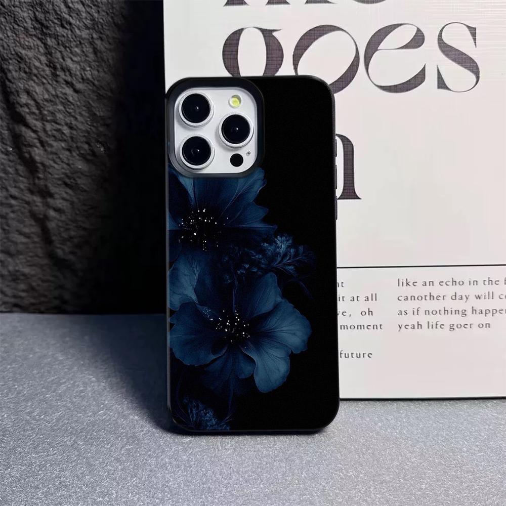 For Iphone 17 Pro Max Black Lily Phone Case For IPhone 17 Air 16 15 14 13 12 11 Pro Max Plus Silicone Shockproof Case