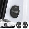 For Model 3 S X Model Y Roadster SpaceX Cybertruck 4Pcs Car Silicone Door Lock Cover Protective Stickers Accessories