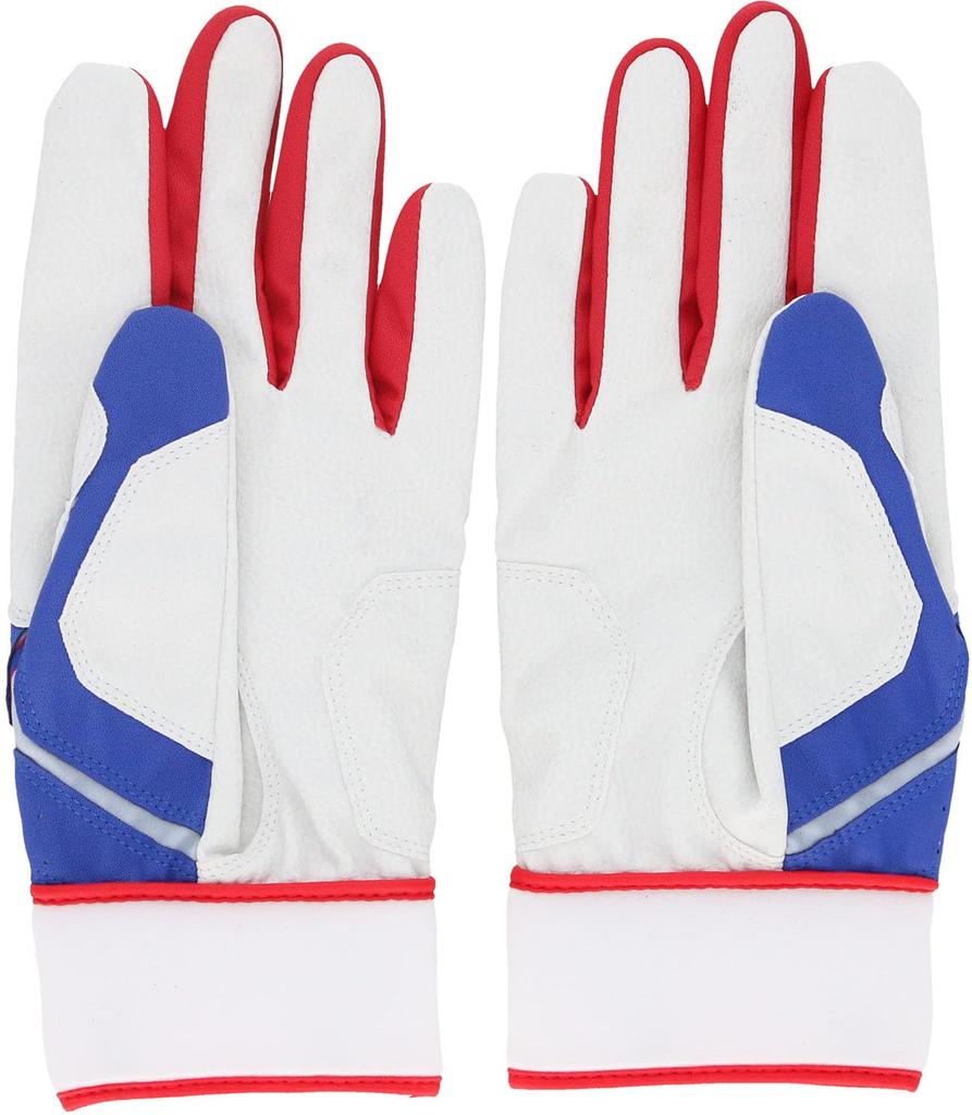 adidas Baseball Batting Size Size LBG504 Gloves, 41, Medium, Blue/Green (2348), O,