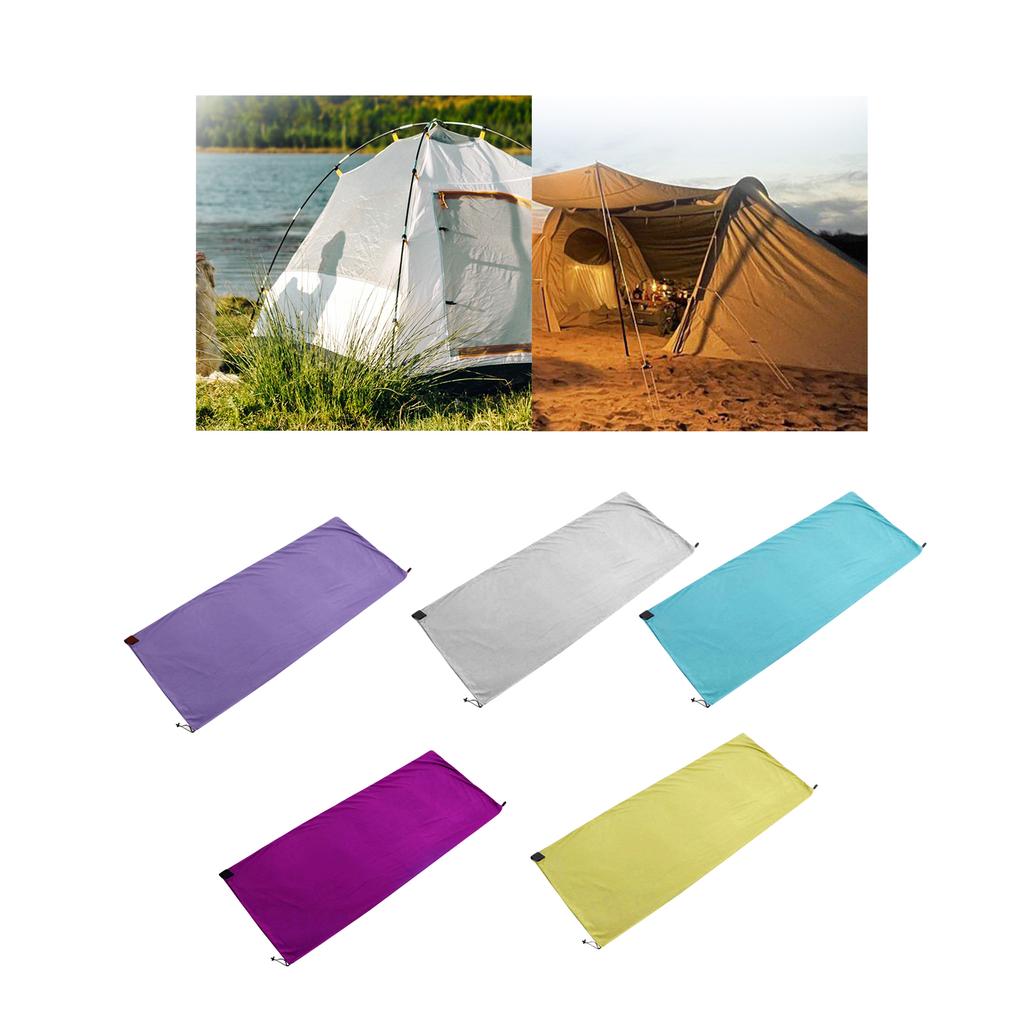 Portable Ultra-light Grab Fleece Sleeping Bag Outdoor Camping Travel Personal Warm Sleeping Bag Liner Camping Sport Accessories
