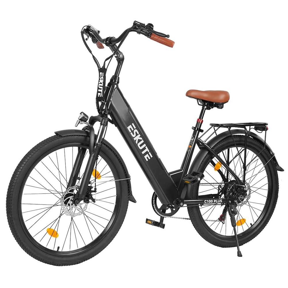 Electric Bicycle ESKUTE C100 26" 250W Motor LCD Display 36V 13AH City Ebike For Adult Top Speed 25Km/h Dual Disc Brake