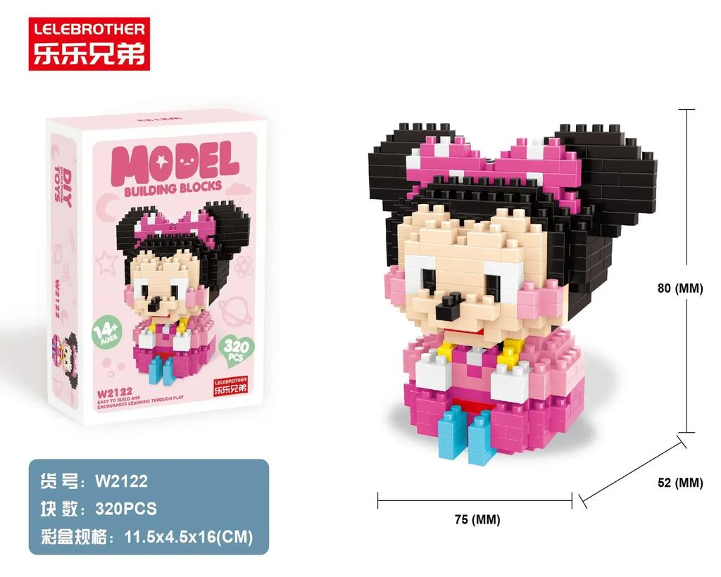 Sanrio Anime Bausteine Kawaii Hello Kitty Kuromi MyMelody Cinnamoroll Diamant Bausteine Puppe Spielzeug Kinder Geburtstagsgeschenk