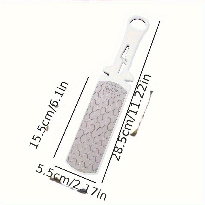 Diamond Knife Sharpener, 400 Grit Dual Sided Multi Functional Sharpening Stone, Medium Grit, Steel Material , Home Kitchen Tool