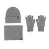Milk Dragon New Red Set Windproof and Warm German Velvet Self-Heating Knitted Hat Scarf Gloves Three-piece Set
