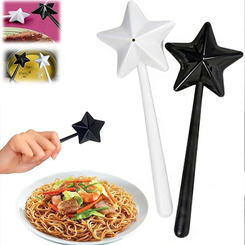 Hot Sale Star-Shaped Pepper Seasoning Magic Wand Creative Kitchen Seasoning Tool Seasoning Bottle