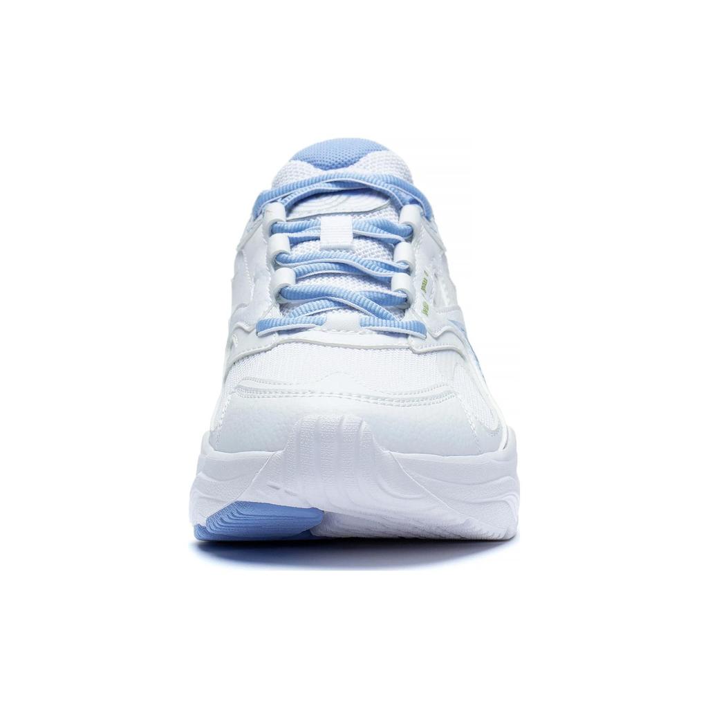 New LiNing Anti Slip Wear Resistant Low Top Running Shoes Women's White Blue ARXT010-3