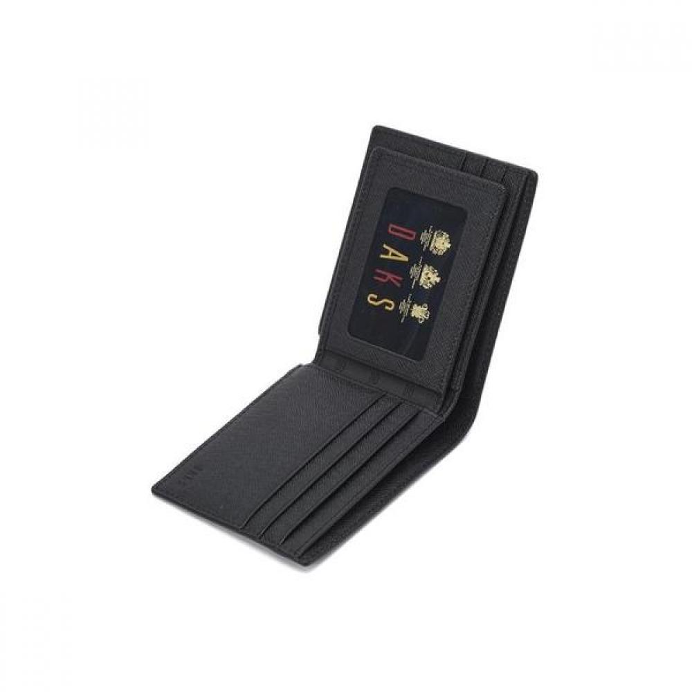 Daks Black Check Leather Wallet Dbwa2f093