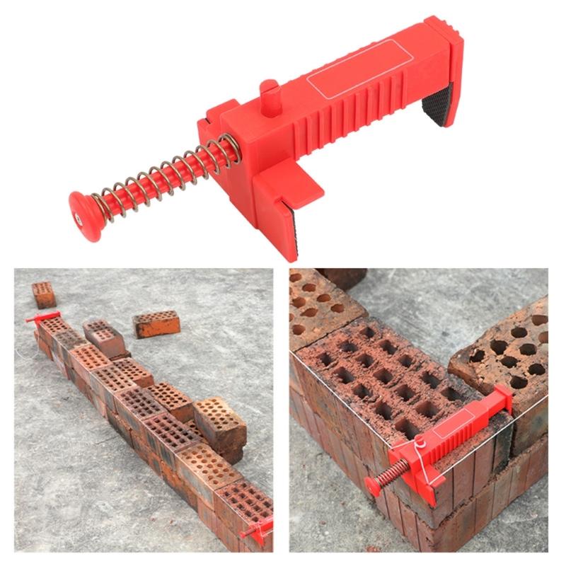2Pcs Brick Liner Runner Leveling Measuring Wire Drawer Tool Fixers Brick Line Clips Puller Wire Clamps For Building