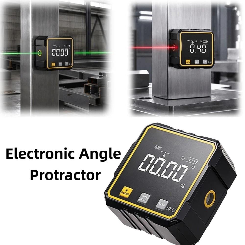 Four-sided Magnetic Slope Meter Waterproof Angle Finder Level Gauge Tool