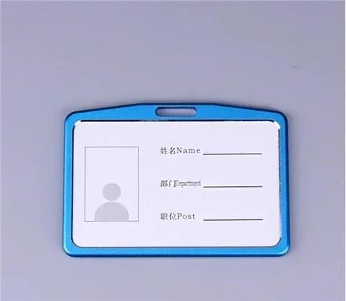 Student Retractable Badge Reel ID Card Holder Cover Case Nurse Badge Lanyards Fashion Metal Card Holders Set for Women Men