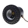 Pull Chain E26 E27 Lamp Socket Adapter Pull Switch Light Bulb Base Tool-Free Install for Home DIY Lighting Projects