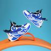 Boys shoes 2025 spring and autumn new children middle-aged and older boys rotating button soft sole non-slip running basketball shoes