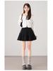 2025 Stylish Elastic Waist Jacquard Skirt - Fluffy Cake Design, Long Legs Effect, Versatile Slimming Short Skirt