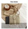 Women's 2025 Fashion Straw Tassel Crossbody Bag - Versatile Woven Beach Shoulder Bag