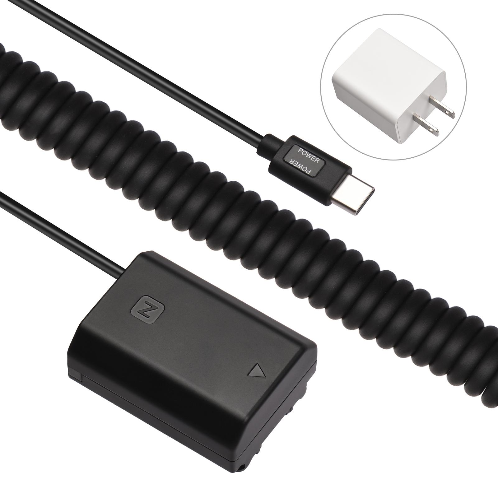 

Andoer Type C NP-FZ100-пустышка аккумулятора, переходник постоянного тока, 20 Вт, замена адаптера PD для Sony Alpha A7S III US Plug чёрный