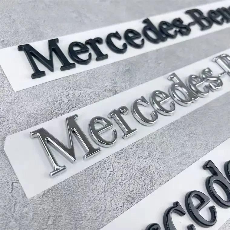 1pcs Car Badge Rear Trunk Body Sticker Emblem Decoration For Mercedes Benz AMG W108 W124 W126 W140 W205 W201 KQ9