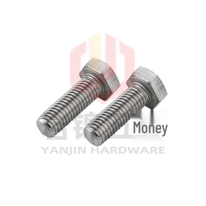 Stainless Steel Hex Head Galvanized Screw, Full Thread Bolt Set 201/304/316