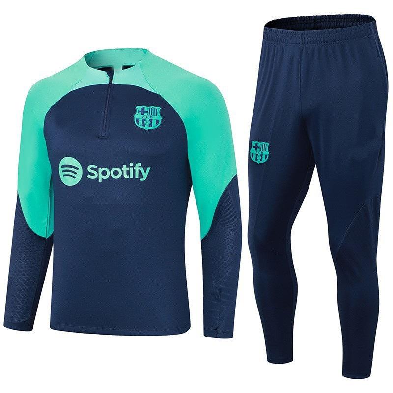 Autumn And Winter Real Madrid Barcelona Arsenal Training Suit Long Sleeve Half Zipper Football Suit Sportswear Adult Suit