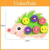 Wooden Animal Hedgehog Stringing Game Kid Hand Eye Coordination Educational Toy For Parent Child Interaction