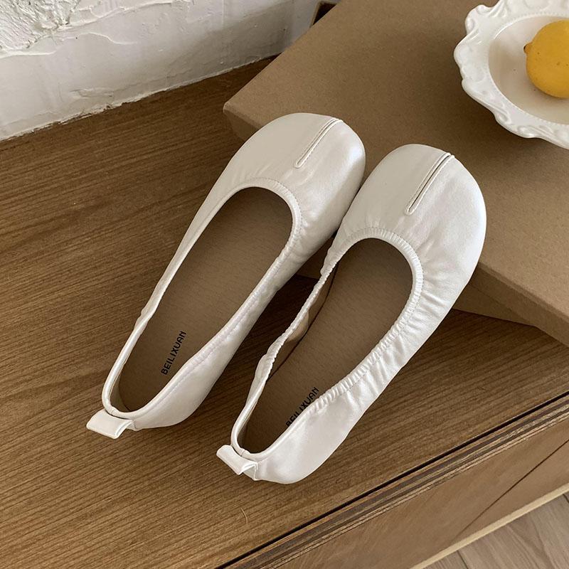 Fashion Fashion Round Toe Women Ballet Flats Dance Shoes New In Summer Spring Female Shallow Footwear Ladies Flats Slip On Shoes