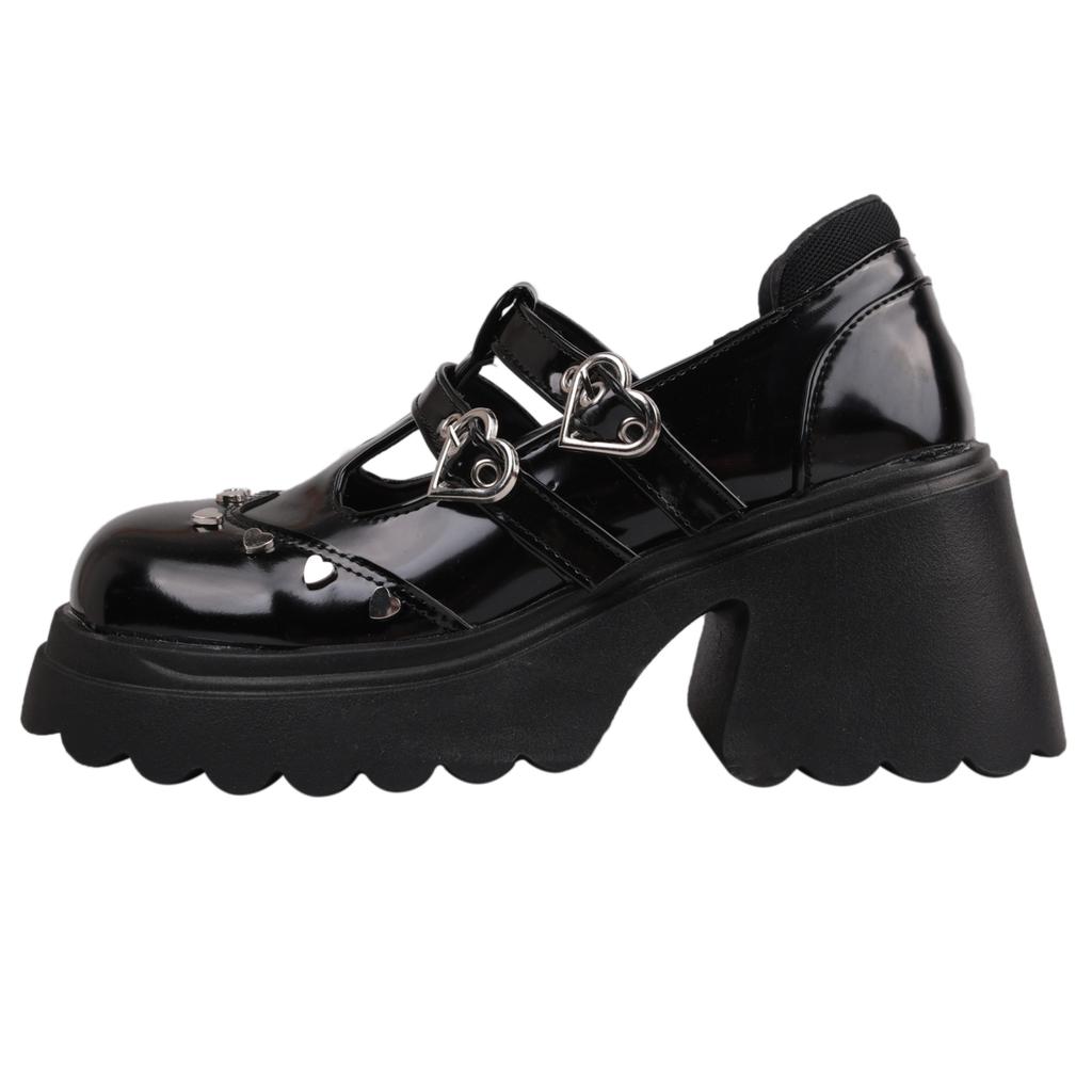 Mode 2025 Neuer Damen-Sommerstil Dicke Absätze High Heels Runde Zehen Modischer Stil Schuhe Dicke Sohle Mary Janes