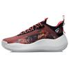 Li Ning Badfive 1 Basketball Shoes Men's Low Top Chinese Paintings Red AGBR001-2