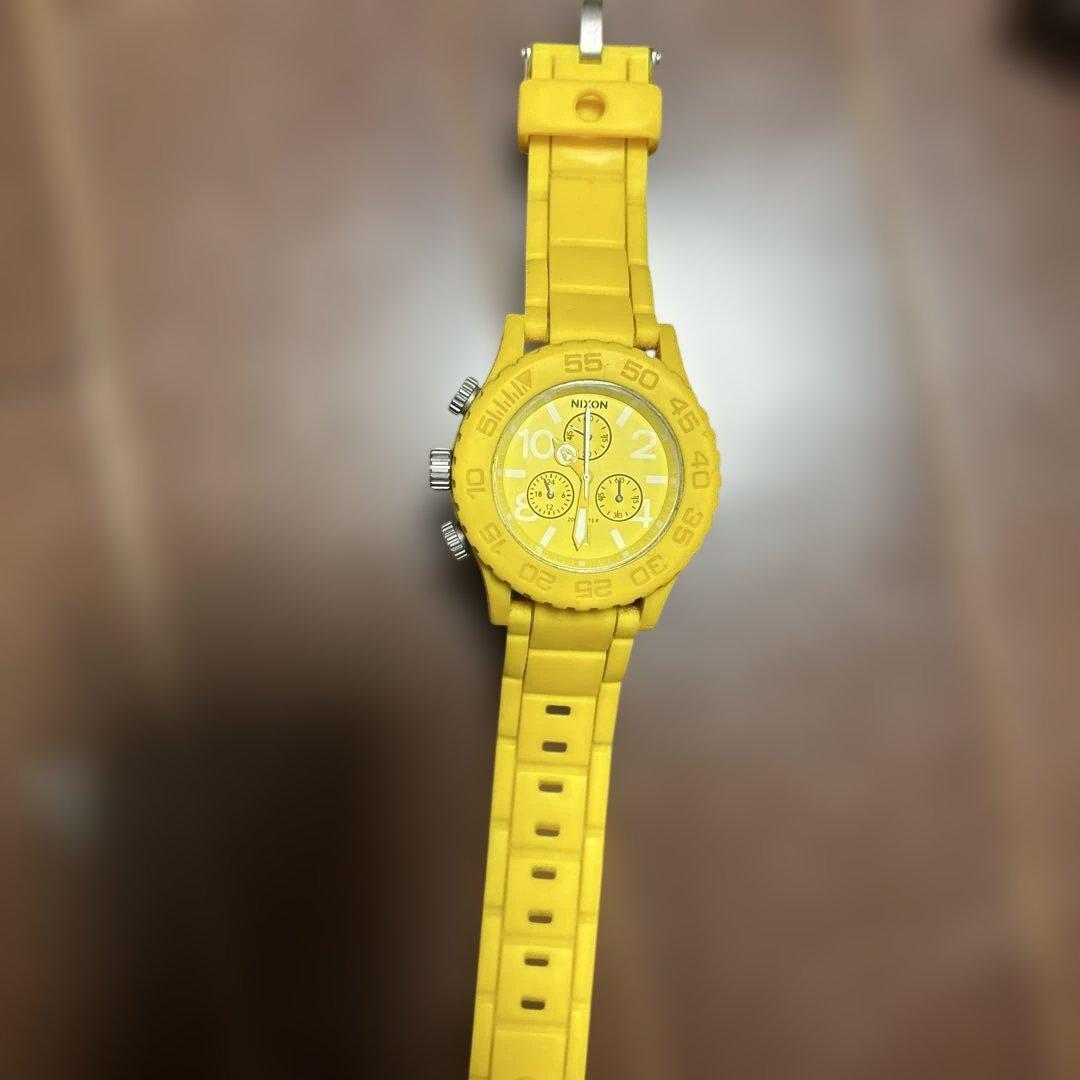 Used NIXON watch chronograph yellow