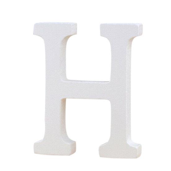 

Puntos деревянные английские буквы алфавита символ орнамент свадьба DIY украшение H