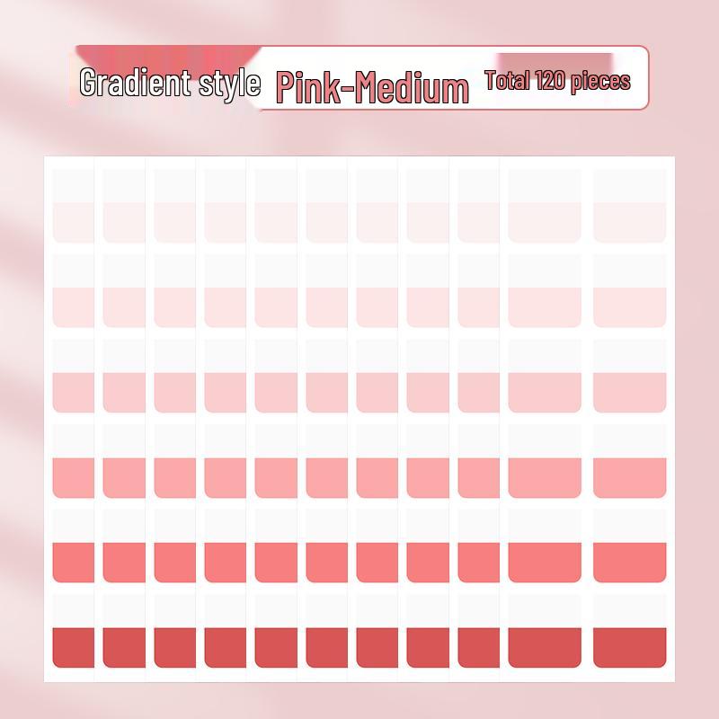 Gradient Writable Index Tabs: Quick-Drying Sticky Notes, Bookmarks, and Classification Labels for Students