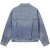 Levis Loose Casual Comfortable Simple Lapel Long Sleeve Denim Jacket Women Jackets Light-Blue A1743-0144