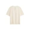 Calvin Klein Logo Print Crew Neck T-Shirt Men Tops Off-White J323193-YBH