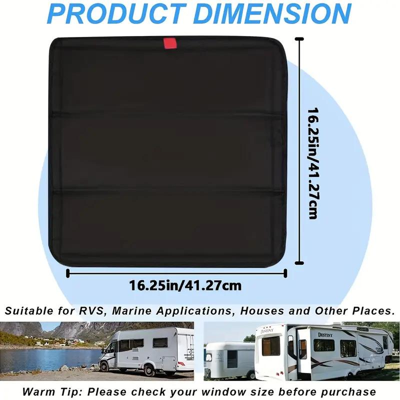 For RV Sunroof Sunshade Foldable RV Roof Cooling Pad Aluminum Film Reflective Sunshade Waterproof Dustproof Blackout Curtains