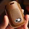 Suitable For Guangyang S350 Motorcycle Key Bag, Leather Decorative Cowhide Rowing, Intelligent Remote Control Cover, Advanced Sensory Case