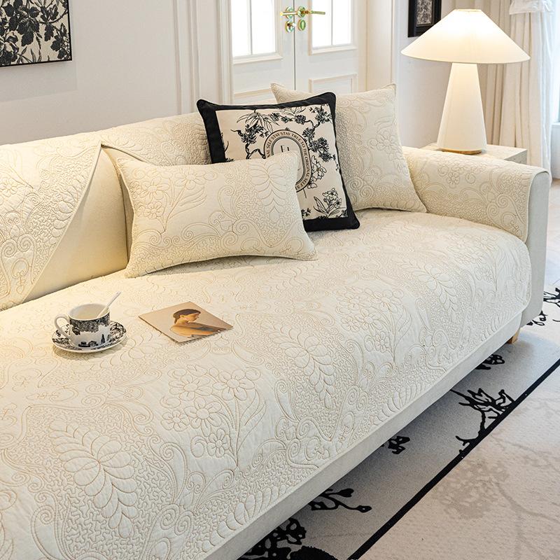 Sofa Cushion Cotton Four Seasons Universal Sofa Cover Cloth Anti-Scratching Non-Slip Sofa Cushion