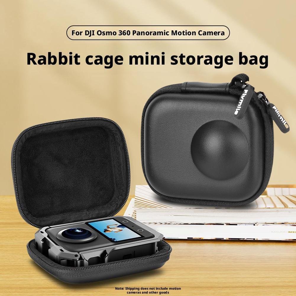 For DJI Osmo 360 Rabbit Cage Mini Storage Bag Hard Shell Pressure Resistant Anti Drop Panoramic Camera Protection Accessories
