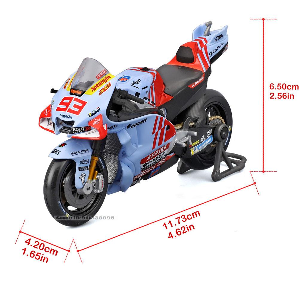 Maisto 1:18 #93 Marc Marquez #73 Alex Marquez 2024 Gresini Racing MotoGP lega di fusione modello di motocicletta collezione regalo giocattolo