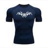 Fashionable and Minimalist for Men Running Tight Fitting Sportswear Short Sleeved Quick Drying Gym Sports Fitness Casual Comfortable High-Elasticity