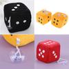 Plush Dice Party Pendant Soft Fluffy Car Decoration