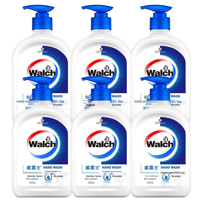 

Walch Silk Protein Antibacterial Hand Wash, 6 x 525ml Pack