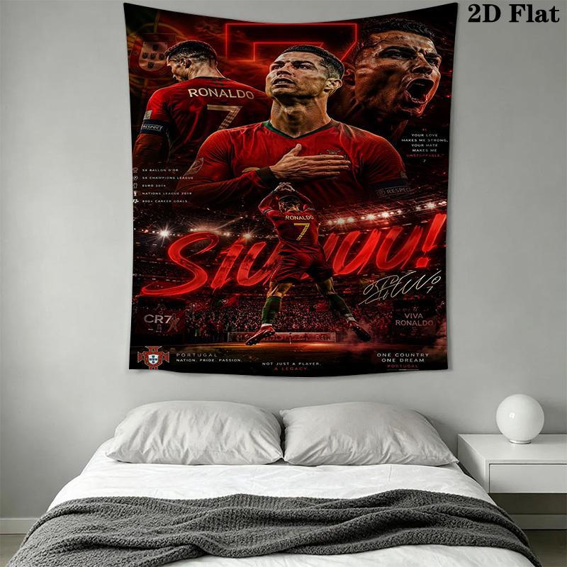 Ronaldo'S Determination Cr7'S Legacy Threepiece Set 1 Duvet Cover 2 Pillowcase Without Core Duvet Cover And Pillowcase
