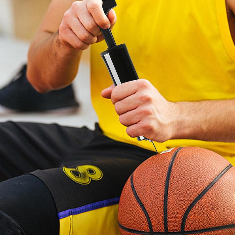 Basketball Pump Handheld Sports Ball Pump With Needle Inflator Tire Pump Soccer Ball Swimming Ring Beach Ball Inflatable
