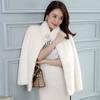 Lady Style Faux Fur Coat Ladies Stand Collar Short Fashion Coat