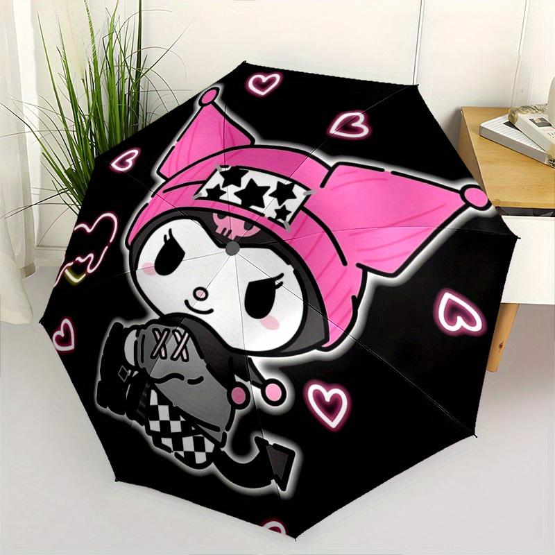 

1pc Cool My Melody Automatic Opening and Closing Umbrella - Suitable for Various Occasions, Outdoor Activities, Lightweight and Durable Automatic Fold