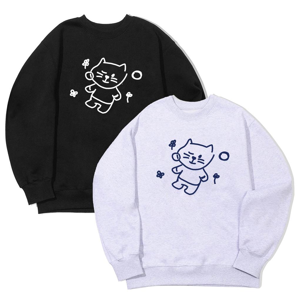 AWESOMEUS (23Fw)Cat Nap Sweat Shirts_3 Color
