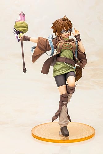 Kotobukiya Yu-Gi-Oh! Card Game: Earth Spirit User Aus/Yu-Gi-Oh! Card Game Monster Figure Collection, 1/7 Scale PVC Pre-painted Figure