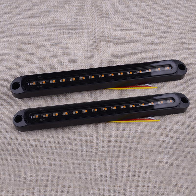 2Pcs 10  LED Tail Brake Stop Light Bar Flowing Sequential Turn Signal Lamp DRL Universal For Truck Trailer RV Lorry Van Car SUV