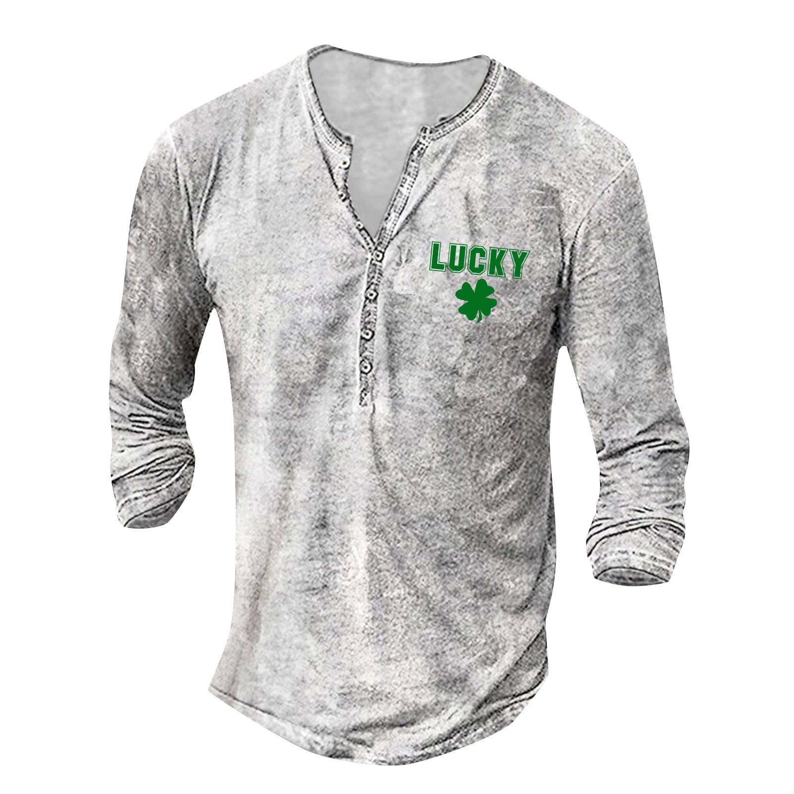 

Мужская футболка с принтом на открытом воздухе, свободный топ с длинными рукавами на пуговицах в стиле ретро L