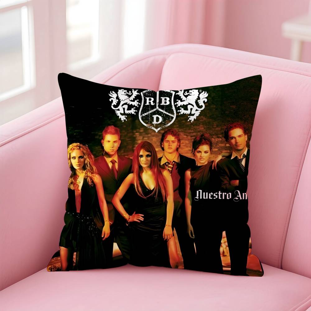 

RBD R-rebelde album Pillow Case pattern printing pillowcase living room sofa cushion cover bedroom room decor 16x16Inch