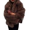 Ins style imitation fur jacket women's short lapel fox fur jacket casual versatile plush women's clothing